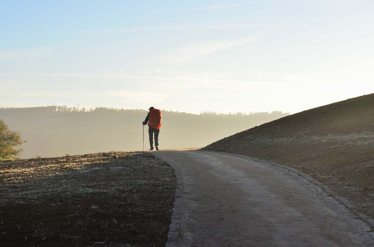 santiago de compostela person walking on road during daytime spain
